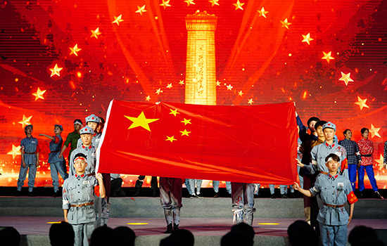 【来源：央广网】首都各界纪念全民族抗战爆发82周年 卢沟桥再现抗战情景